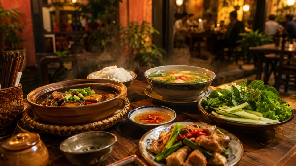 Bếp và người đứng quán